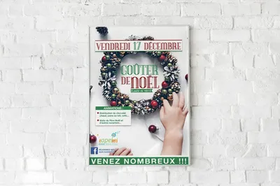affiche pour gouter de noel