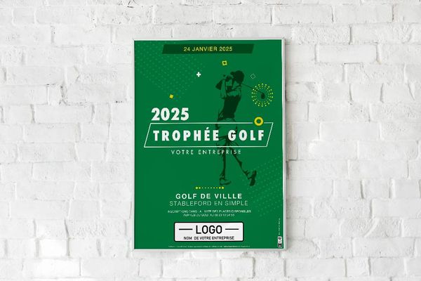 affiche trophée golf